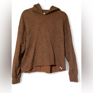 Abercrombie & Fitch Brown Animal Print Hoodie